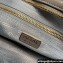 Prada Medium leather handbag with Long Handle 1BA426 Gray 2024