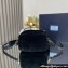 Prada Odette shearling mini-bag 1BH208 Black 2024