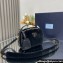 Prada Odette shearling mini-bag 1BH208 Black 2024