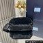 Prada Odette shearling mini-bag 1BH208 Black 2024