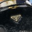 Prada Odette shearling mini-bag 1BH208 Black 2024