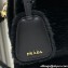 Prada Odette shearling mini-bag 1BH208 Black 2024