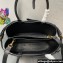 Prada Buckle medium leather handbag with double belt 1BA417 Black 2024