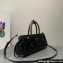 Prada Medium leather handbag with Short Handle 1BA426 Black 2024