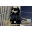 Prada shearling mini Pouch bag 1NR016 Black 2024