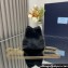 Prada shearling mini Pouch bag 1NR016 Black 2024