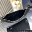 Prada Re-Nylon and Patent Leather Hobo Bag 1BC214 Black 2024