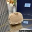 Prada shearling mini Pouch bag 1NR016 Beige 2024