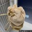 Prada shearling mini Pouch bag 1NR016 Beige 2024