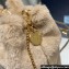 Prada shearling mini Pouch bag 1NR016 Beige 2024