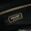 Prada Re-Nylon and Patent Leather Hobo Bag 1BC214 Black 2024