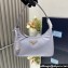 Prada Re-Edition 2000 Re-Nylon and Saffiano Mini Hobo Bag 1NE515 Pale Purple/Gold 2024