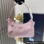 Prada Re-Edition 2000 Re-Nylon and Saffiano Mini Hobo Bag 1NE515 Light Pink/Gold 2024