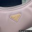 Prada Re-Edition 2000 Re-Nylon and Saffiano Mini Hobo Bag 1NE515 Light Pink/Gold 2024