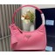 Prada Re-Edition 2000 Re-Nylon and Saffiano Mini Hobo Bag 1NE515 Pink/Gold 2024