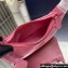 Prada Re-Edition 2000 Re-Nylon and Saffiano Mini Hobo Bag 1NE515 Pink/Gold 2024