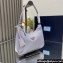 Prada Re-Edition 2005 Re-Nylon and Saffiano Mini Hobo Bag 1NE204 Pale Purple/Gold 2024