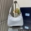 Prada Re-Edition 2005 Re-Nylon and Saffiano Mini Hobo Bag 1NE204 Pale Blue/Gold 2024