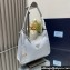 Prada Re-Edition 2005 Re-Nylon and Saffiano Mini Hobo Bag 1NE204 Pale Blue/Gold 2024