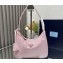Prada Re-Edition 2005 Re-Nylon and Saffiano Mini Hobo Bag 1NE204 Light Pink/Gold 2024