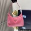 Prada Re-Edition 2005 Re-Nylon and Saffiano Mini Hobo Bag 1NE204 Pink/Gold 2024
