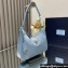 Prada Re-Edition 2005 Re-Nylon and Saffiano Mini Hobo Bag 1NE204 Sky Blue/Gold 2024