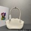 Prada Small leather handbag 1BA427 White 2024