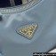 Prada Re-Edition 2005 Re-Nylon and Saffiano Mini Hobo Bag 1NE204 Sky Blue/Gold 2024