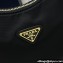 Prada Re-Edition 2005 Re-Nylon and Saffiano Mini Hobo Bag 1NE204 Black/Gold 2024