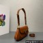 Prada Brushed leather shoulder bag 1BD345 Brown 2024
