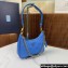 Prada Re-Edition 1995 Chaîne Re-Nylon Mini Hobo Bag 1BC204 Light Blue 2024