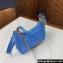 Prada Re-Edition 1995 Chaîne Re-Nylon Mini Hobo Bag 1BC204 Light Blue 2024