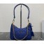 Prada Re-Edition 1995 Chaîne Re-Nylon Mini Hobo Bag 1BC204 Blue 2024