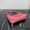 Prada Re-Edition 1995 Chaîne Re-Nylon Mini Hobo Bag 1BC204 Pink 2024