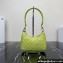 Prada Re-Edition 1995 Chaîne Re-Nylon Mini Hobo Bag 1BC204 Light Green 2024