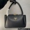 Prada Medium leather handbag 1BA444 Black 2024