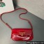 Prada Patent leather shoulder bag 1BD339 Red 2024