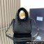 Prada Mini handbag in quilted velvet 1BA410 Black 2024