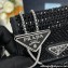 Prada Cardholder with shoulder strap and crystals Bag 1MR024 Black 2024