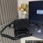 Prada Panier Satin bag with Crystals 1BA373 Black 2024