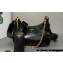 Prada Re-Edition 2005 Leather Shoulder Hobo Bag with nylon shoulder strap 1BH204 black 2024