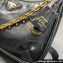 Prada Re-Edition 2005 Leather Shoulder Hobo Bag with nylon shoulder strap 1BH204 black 2024