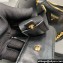 Prada Re-Edition 2005 Leather Shoulder Hobo Bag with nylon shoulder strap 1BH204 black 2024