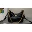 Prada Re-Edition 2005 Leather Shoulder Hobo Bag with Leather shoulder strap 1BH204 black 2024