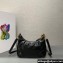 Prada Re-Edition 2005 Leather Shoulder Hobo Bag with Leather shoulder strap 1BH204 black 2024