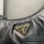 Prada Re-Edition 2005 Leather Shoulder Hobo Bag with Leather shoulder strap 1BH204 black 2024