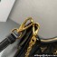 Prada Re-Edition 2005 Leather Shoulder Hobo Bag with Leather shoulder strap 1BH204 black 2024