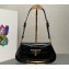 Prada Patent leather shoulder bag 1BD345 Black 2024