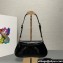 Prada Patent leather shoulder bag 1BD345 Black 2024