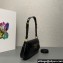 Prada Patent leather shoulder bag 1BD345 Black 2024